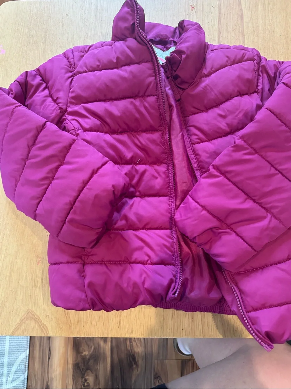 The Children's Place Girls Magenta Puffer Jacket